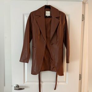 Bagatelle Belted Leather Jacket